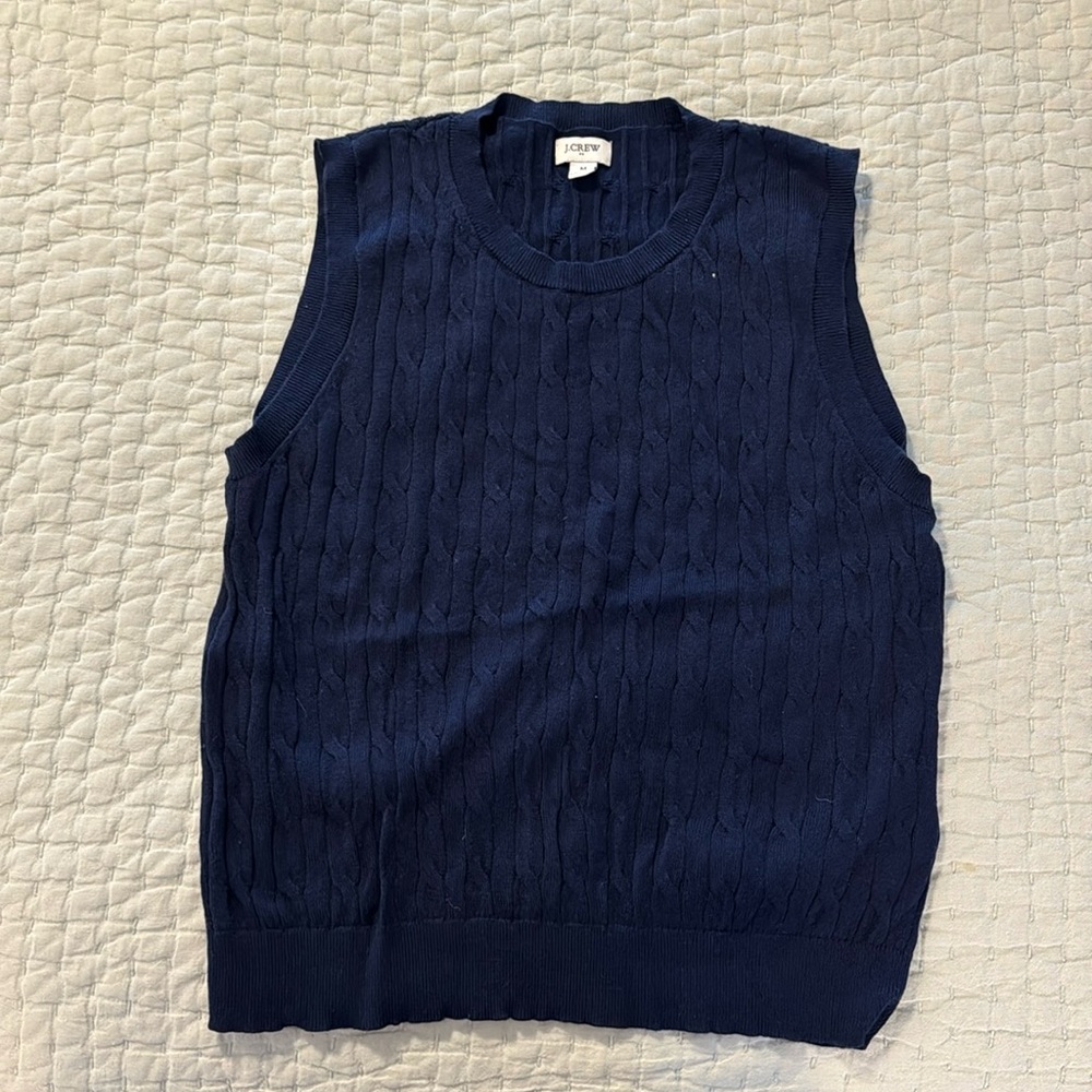 J. Crew sweater shell cable knit size M